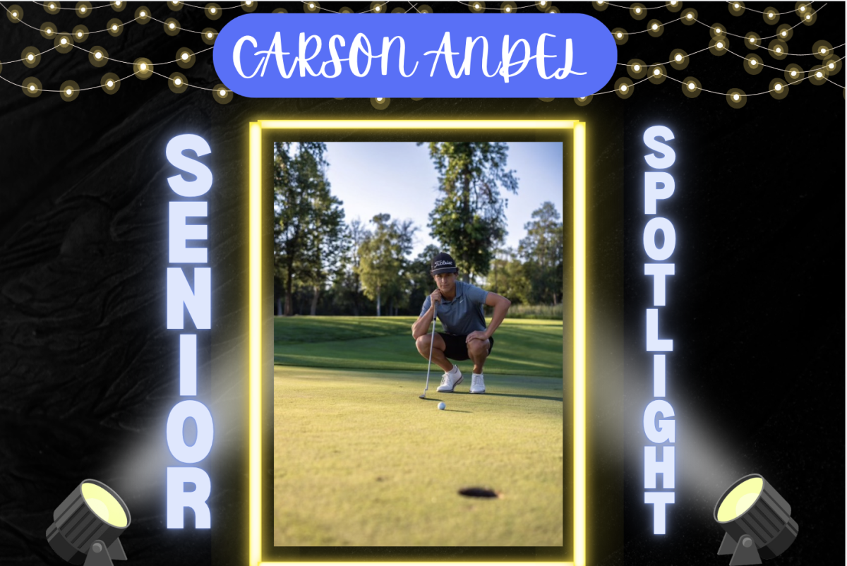 Sartell Senior Carson Andel is eager to start his last high school season of golf this spring. (Photo used with permission by Carson Andel)